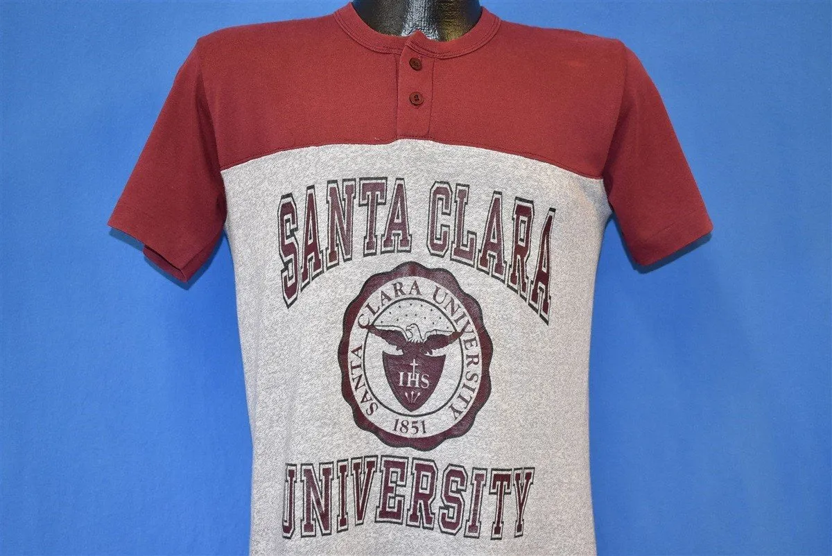 80s Santa Clara University Henley t-shirt Medium