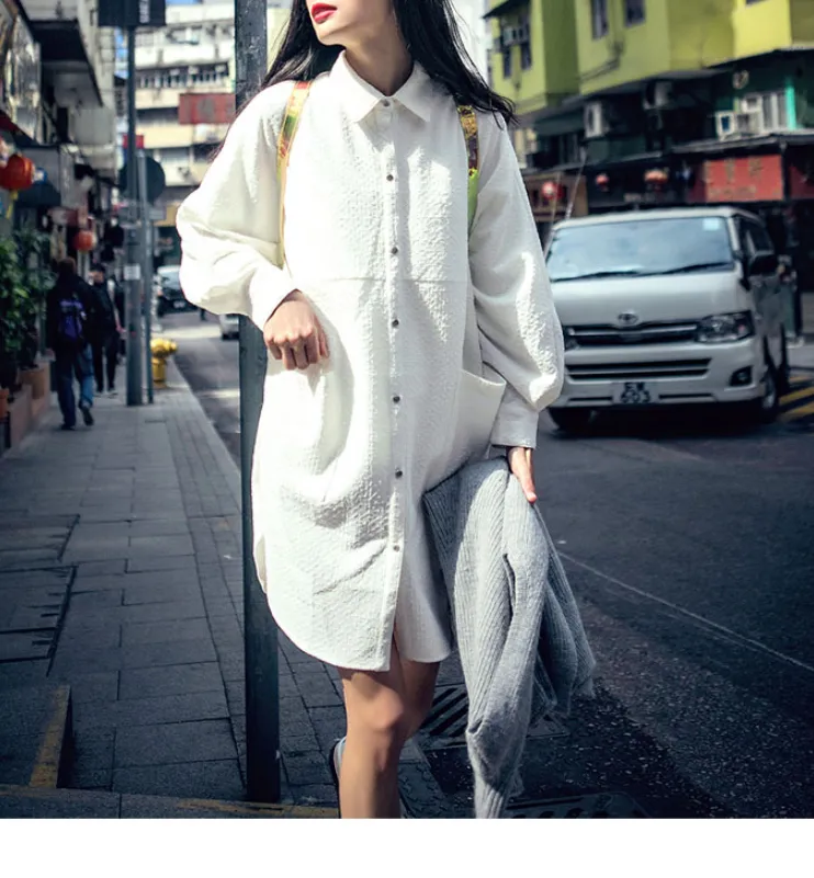 8GIRLS DESIGN OVERSIZED SHIRT DRESS