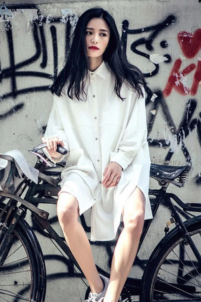 8GIRLS DESIGN OVERSIZED SHIRT DRESS