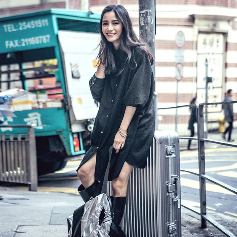 8GIRLS DESIGN OVERSIZED SHIRT DRESS