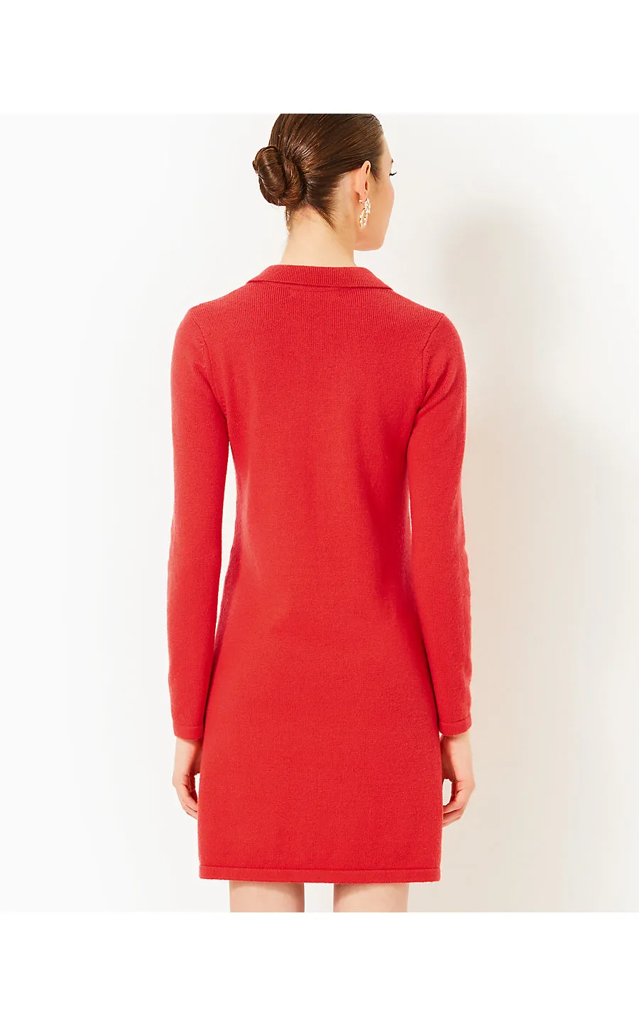 Adalena Sweater Dress - Rococo Red