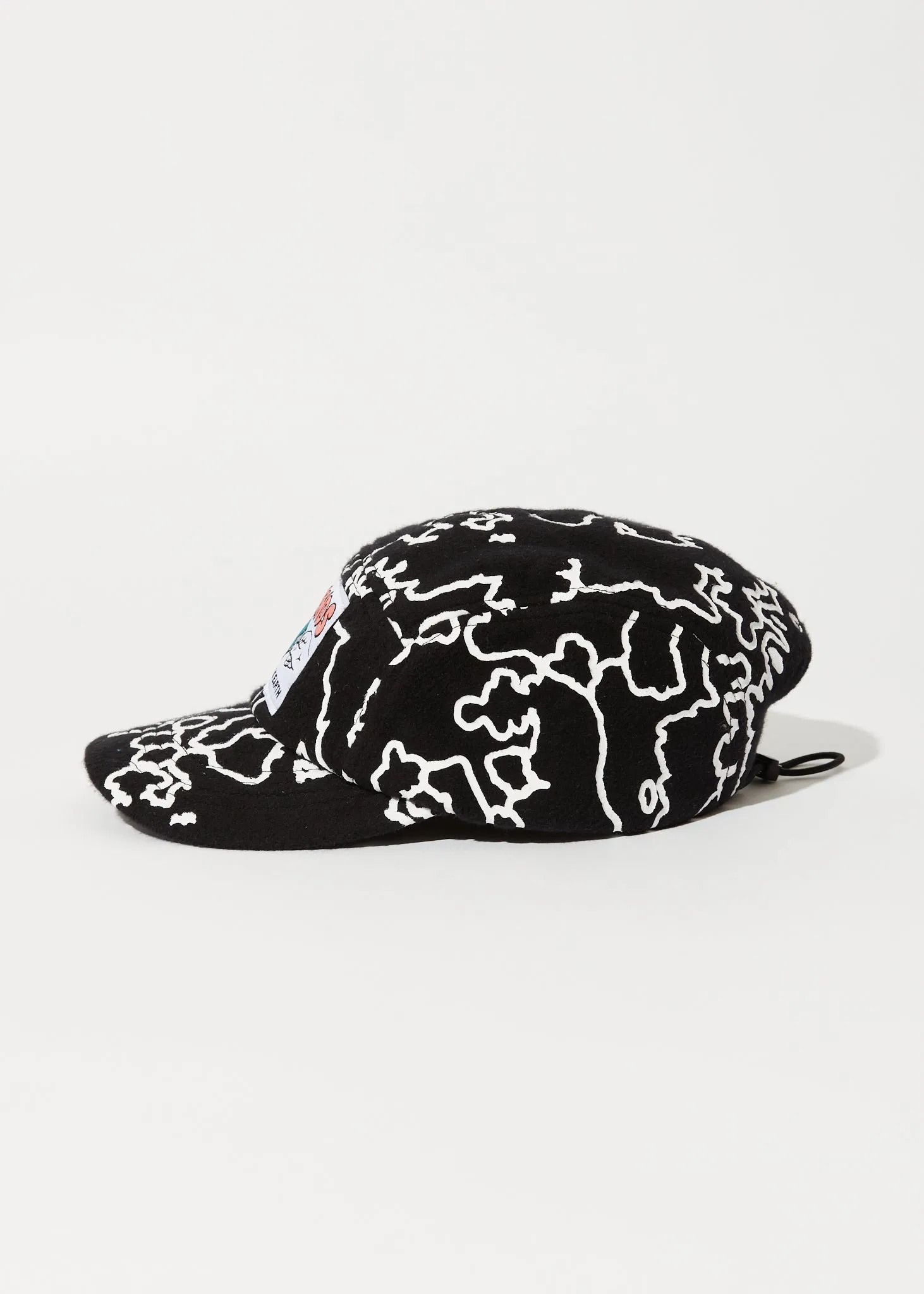 AFENDS Unisex Script - 5 Panel Cap - Black Camo