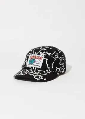 AFENDS Unisex Script - 5 Panel Cap - Black Camo