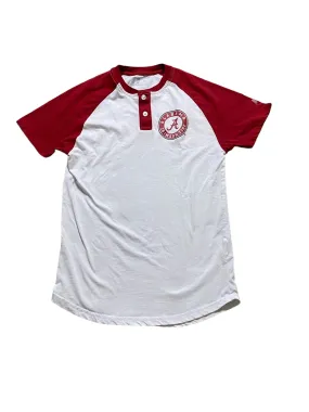 Alabama Crimson Tide NCAA Mens Henley T-shirt Shirt (Size: S)