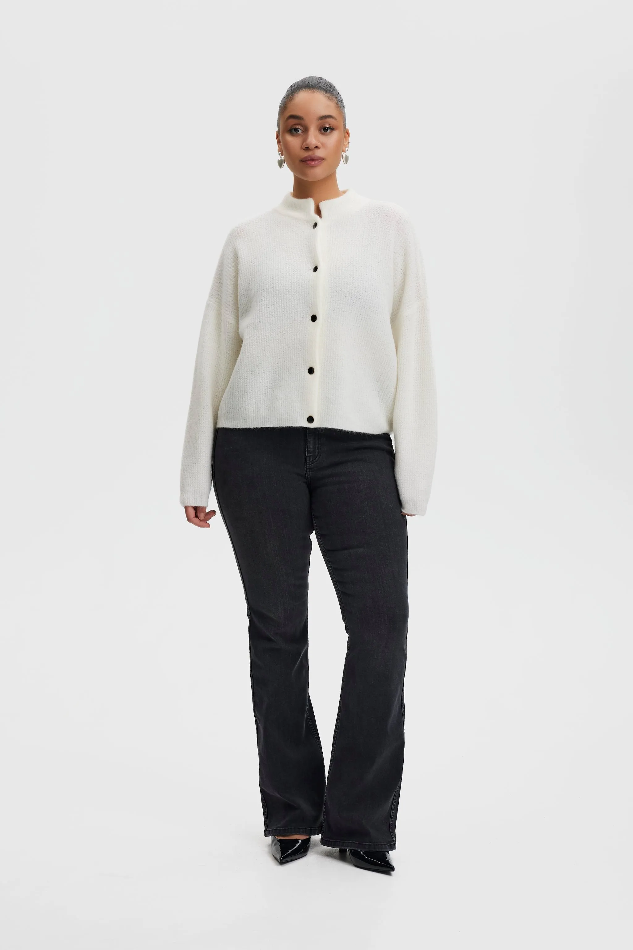 AlphaGZ Short Cardigan - Ivory