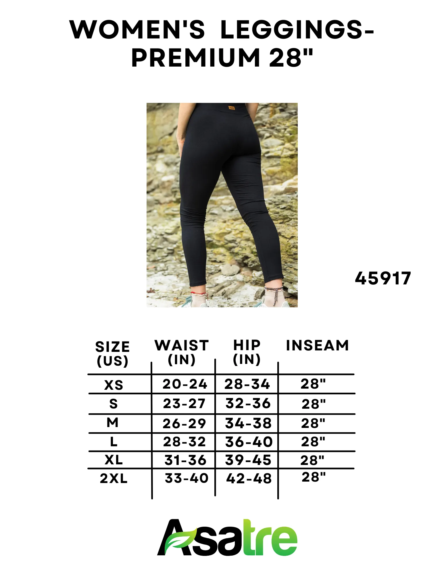 Athletic Leggings - Premium Hemp Leggings for Yoga and Travel (Reg)