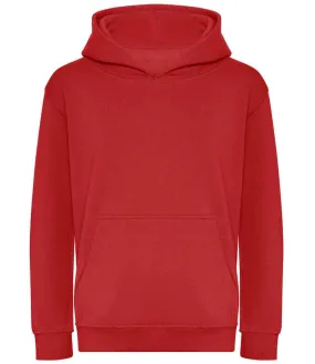 AWDis Kids Organic Hoodie | Fire Red