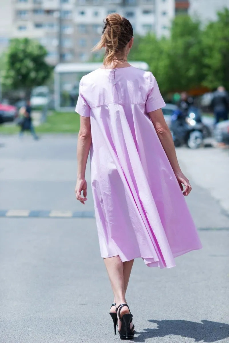 Baby Pink Summer Maxi Dress KOSARA