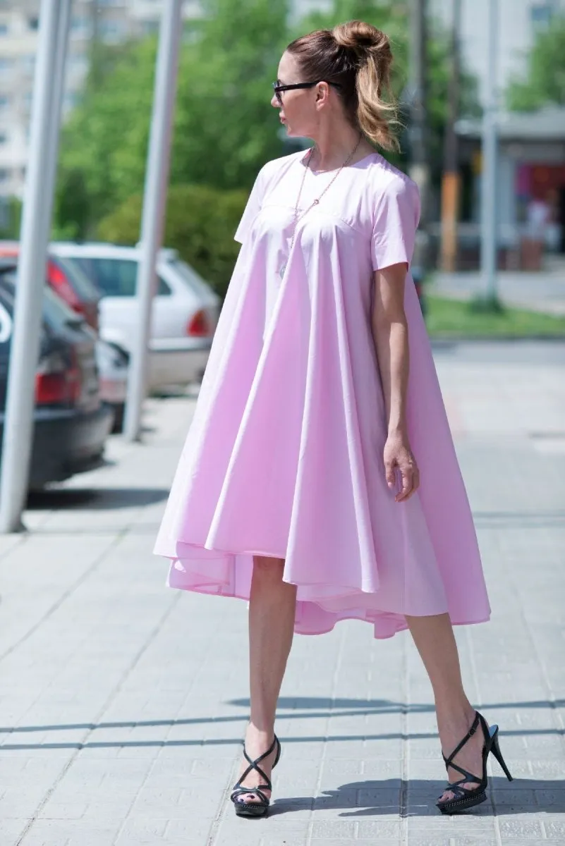 Baby Pink Summer Maxi Dress KOSARA