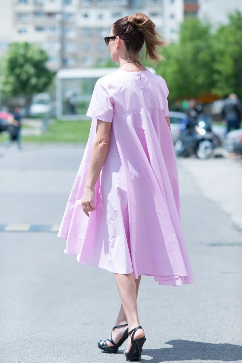 Baby Pink Summer Maxi Dress KOSARA
