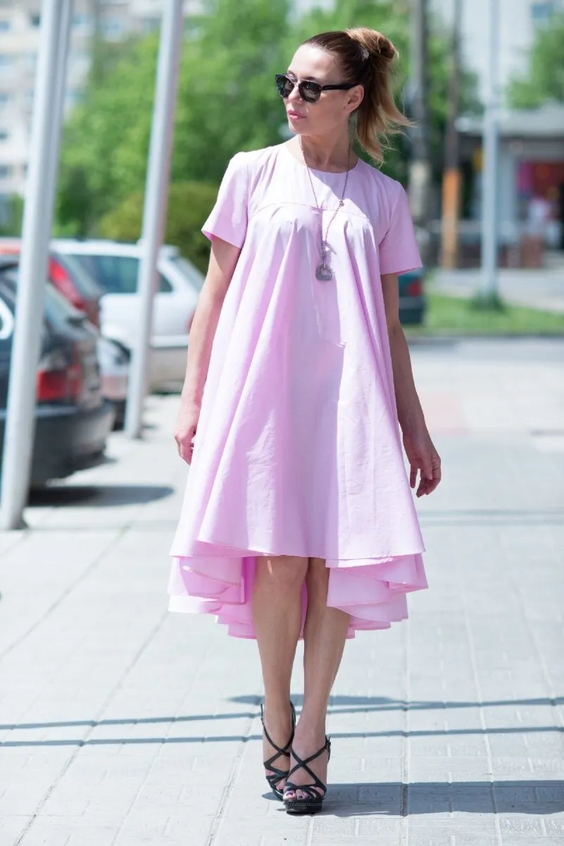Baby Pink Summer Maxi Dress KOSARA