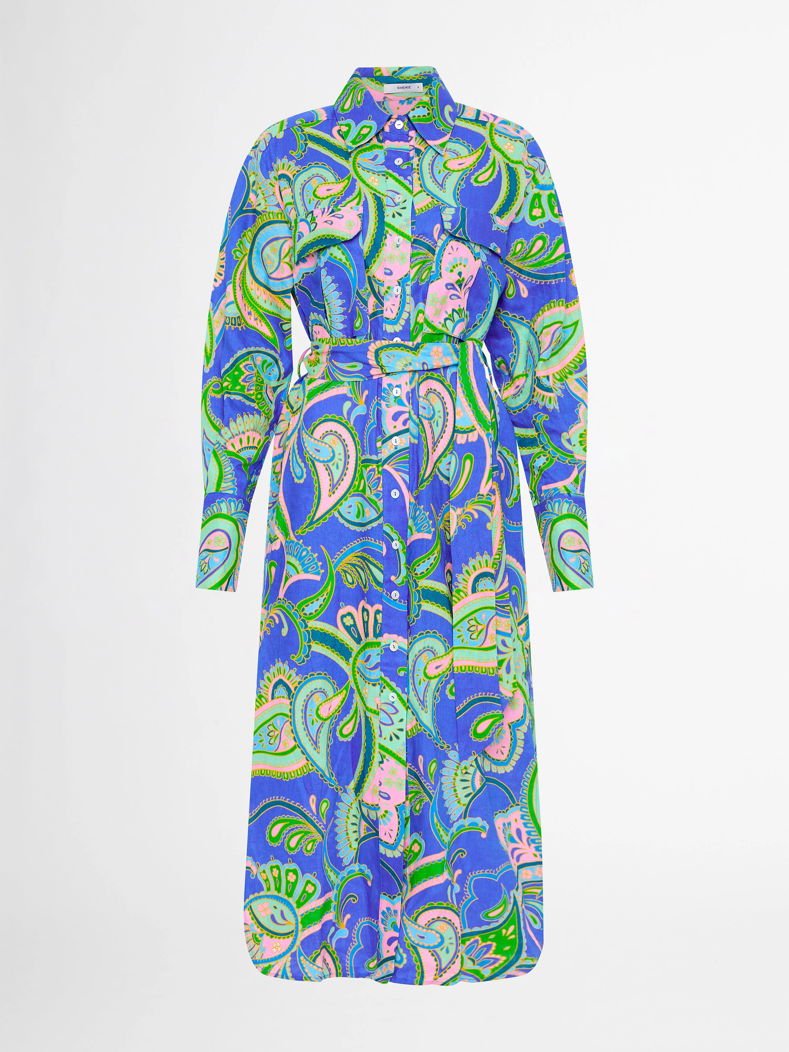 BALEARIC SEA LINEN SHIRT DRESS