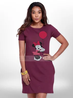 Balloon Printed  Long T-shirt For Women's