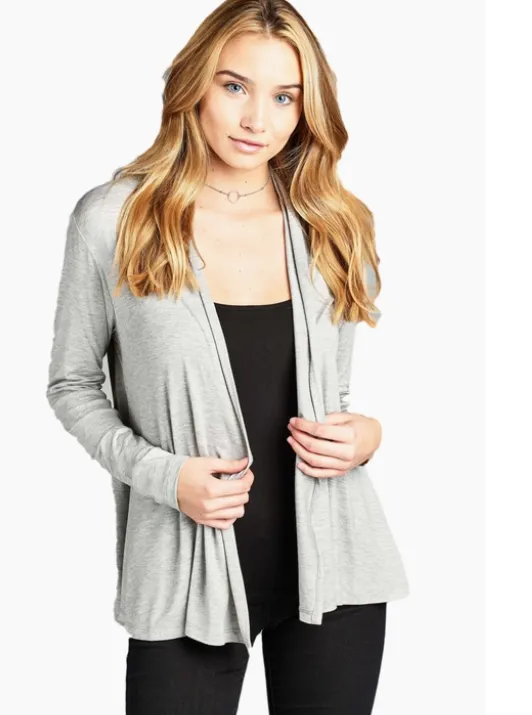 Bamboo Jersey Knit Cardigan