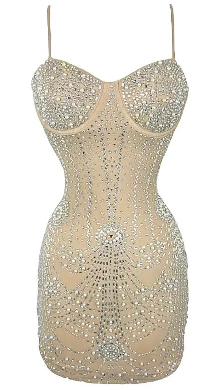 Bella Dress - Nude
