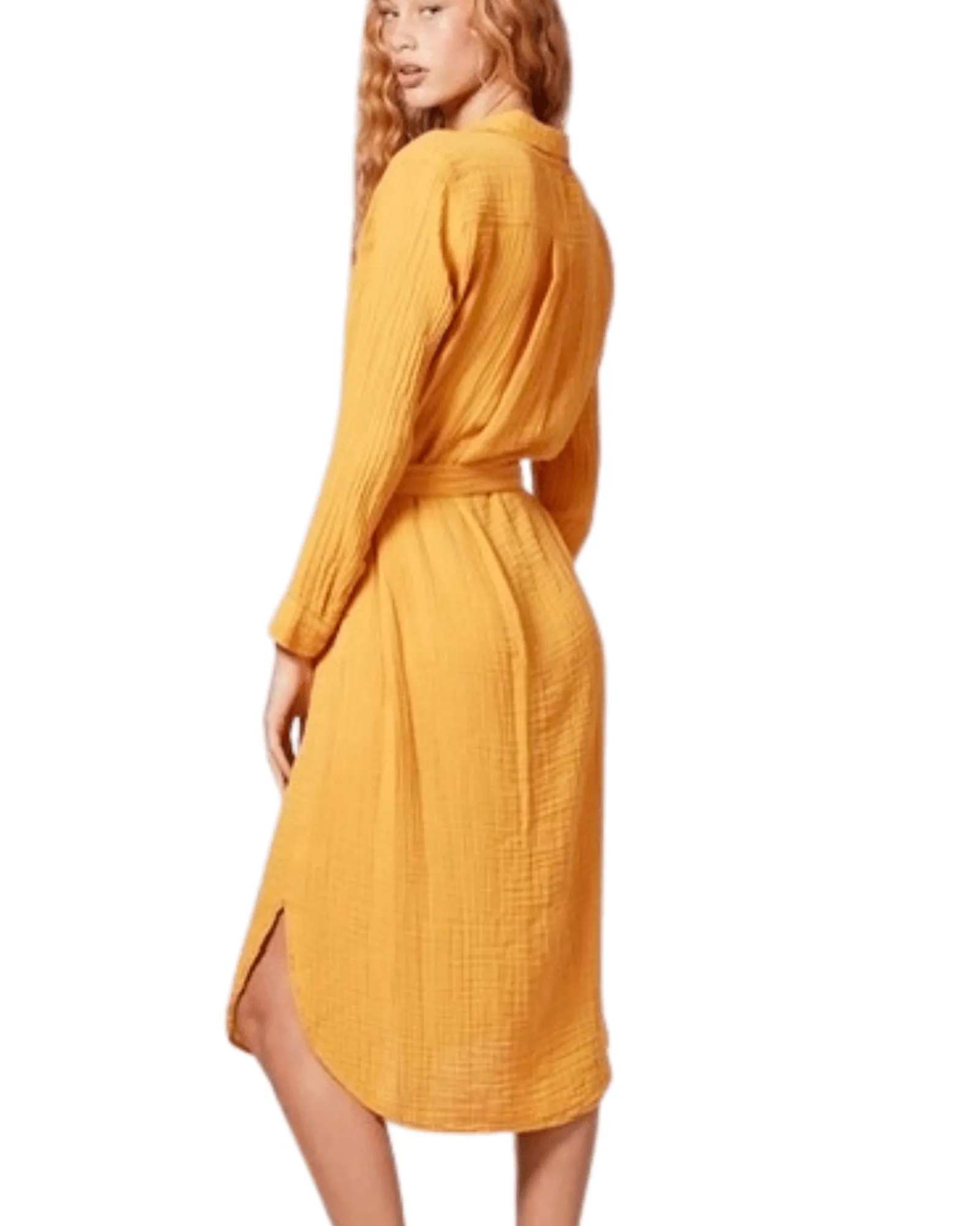 Belted Midi Shirt Dress