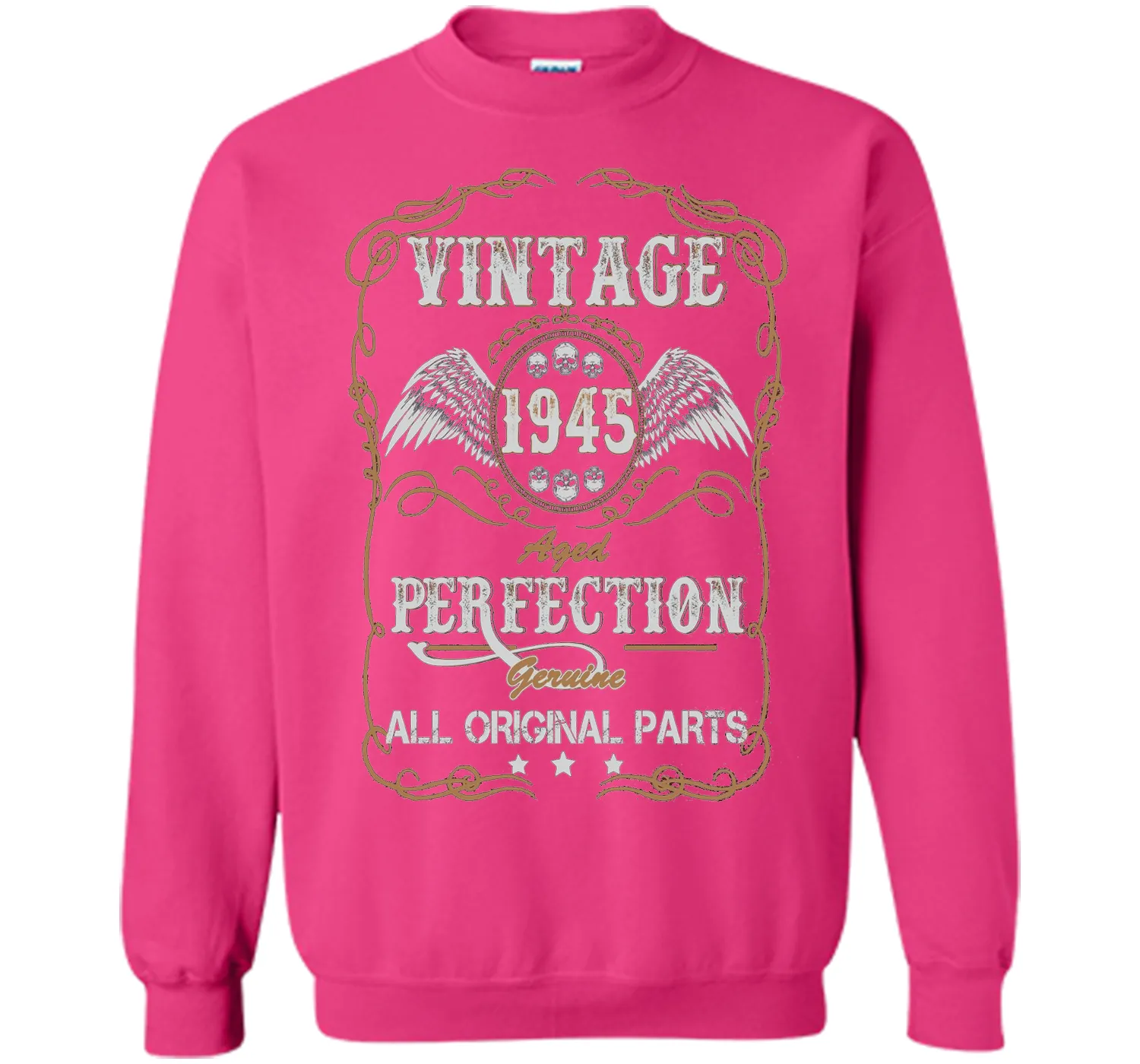 Birthday Year Gift Vintage 1945 All Original Parts T-Shirt