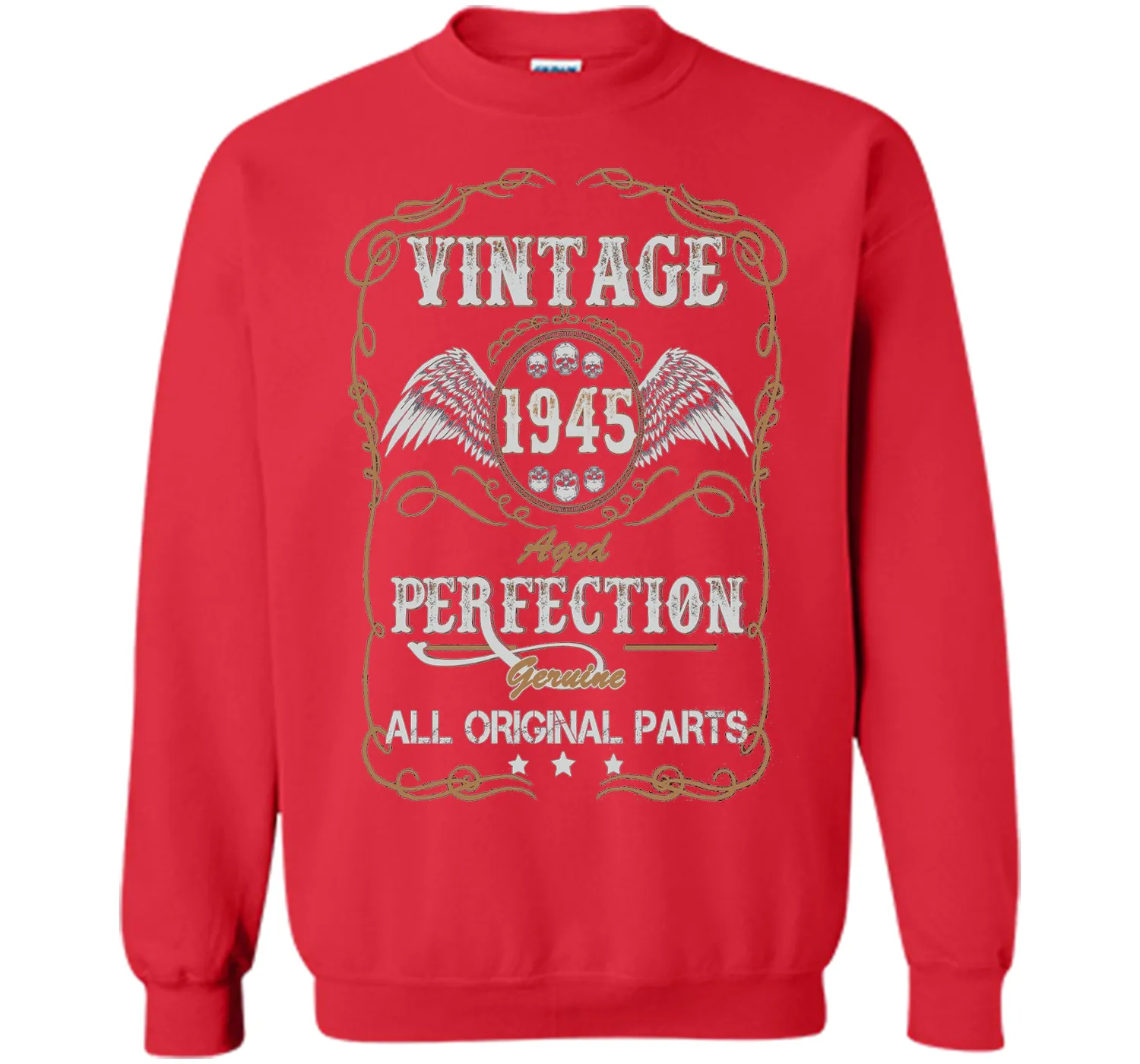 Birthday Year Gift Vintage 1945 All Original Parts T-Shirt