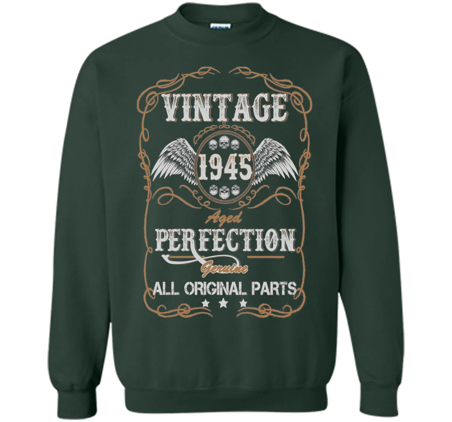 Birthday Year Gift Vintage 1945 All Original Parts T-Shirt