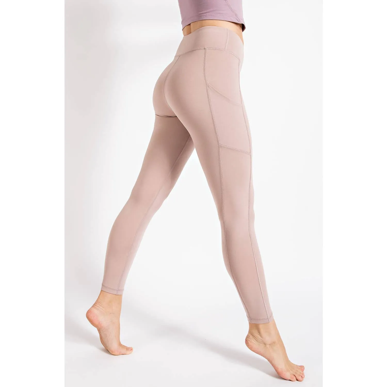 Black High Rise  Buttery Soft Pocketed Leggings