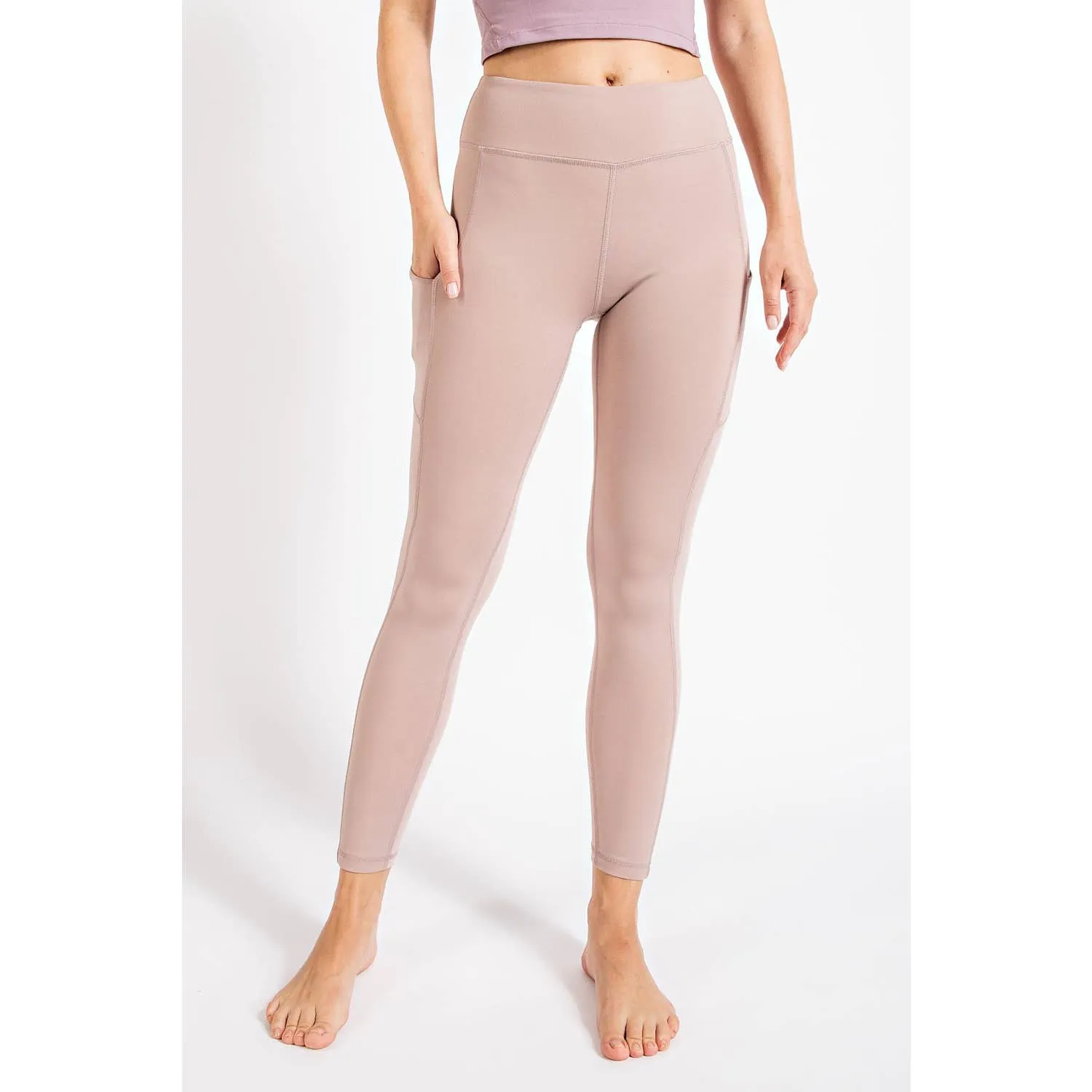Black High Rise  Buttery Soft Pocketed Leggings