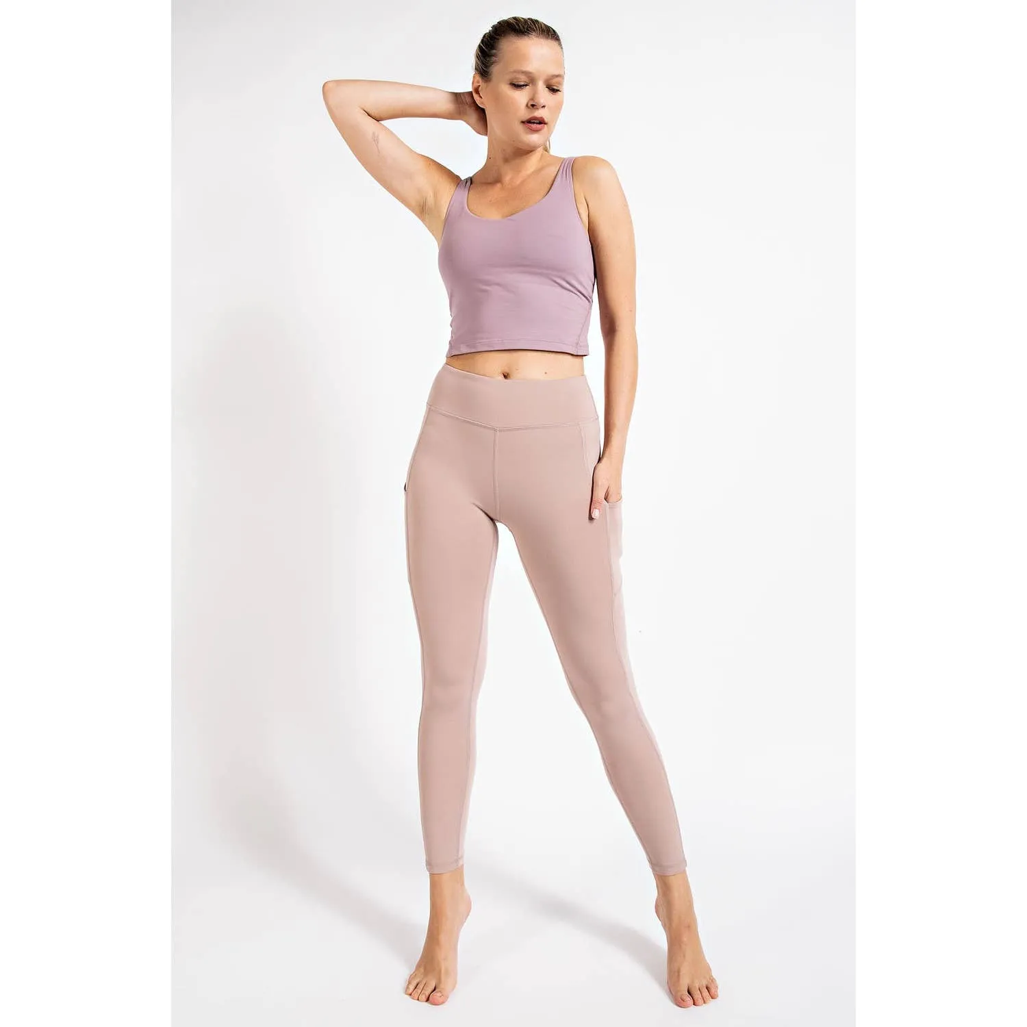 Black High Rise  Buttery Soft Pocketed Leggings