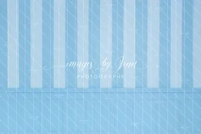 Blue Cotton Candy Stripe Half Wall (JG)