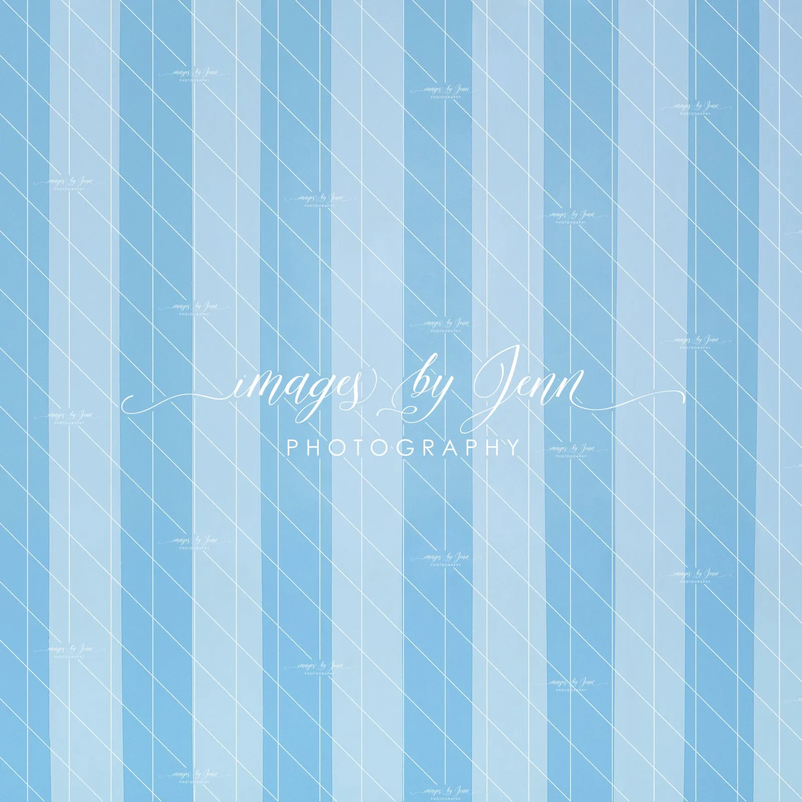 Blue Cotton Candy Stripe Wall (JG)