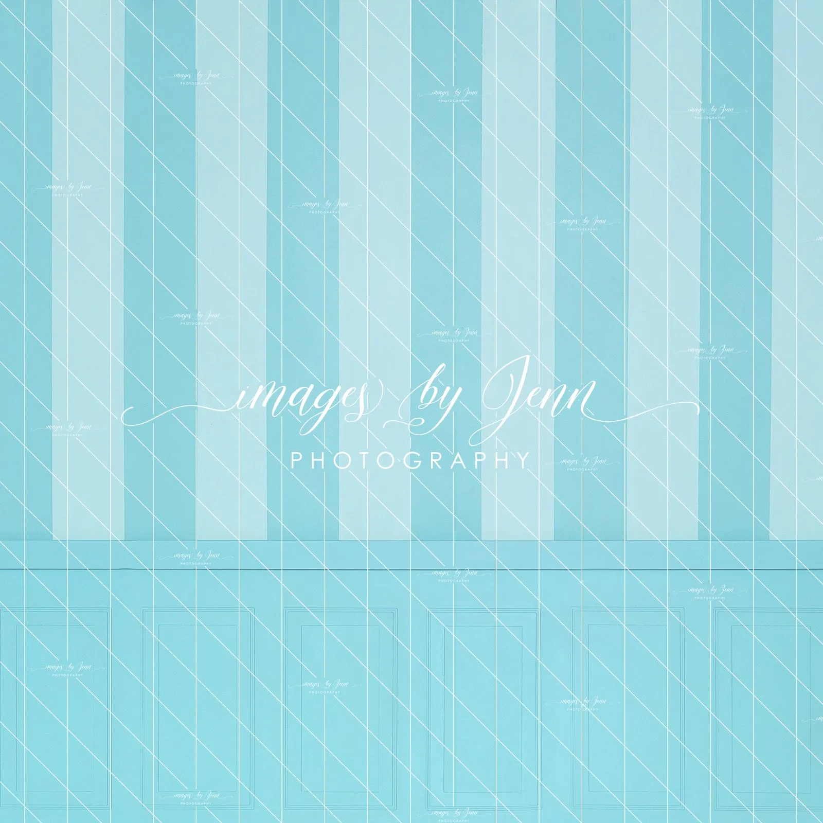 Blue Raspberry Stripe Half Wall (JG)