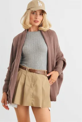 Blue Zone Planet |  Batwing Sleeve Open Front Cardigan