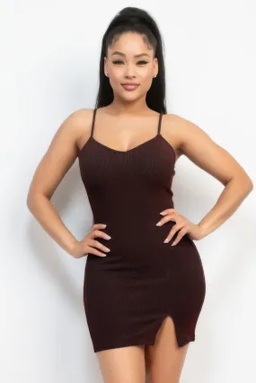 Blue Zone Planet |  Glittered bodycon slit dress
