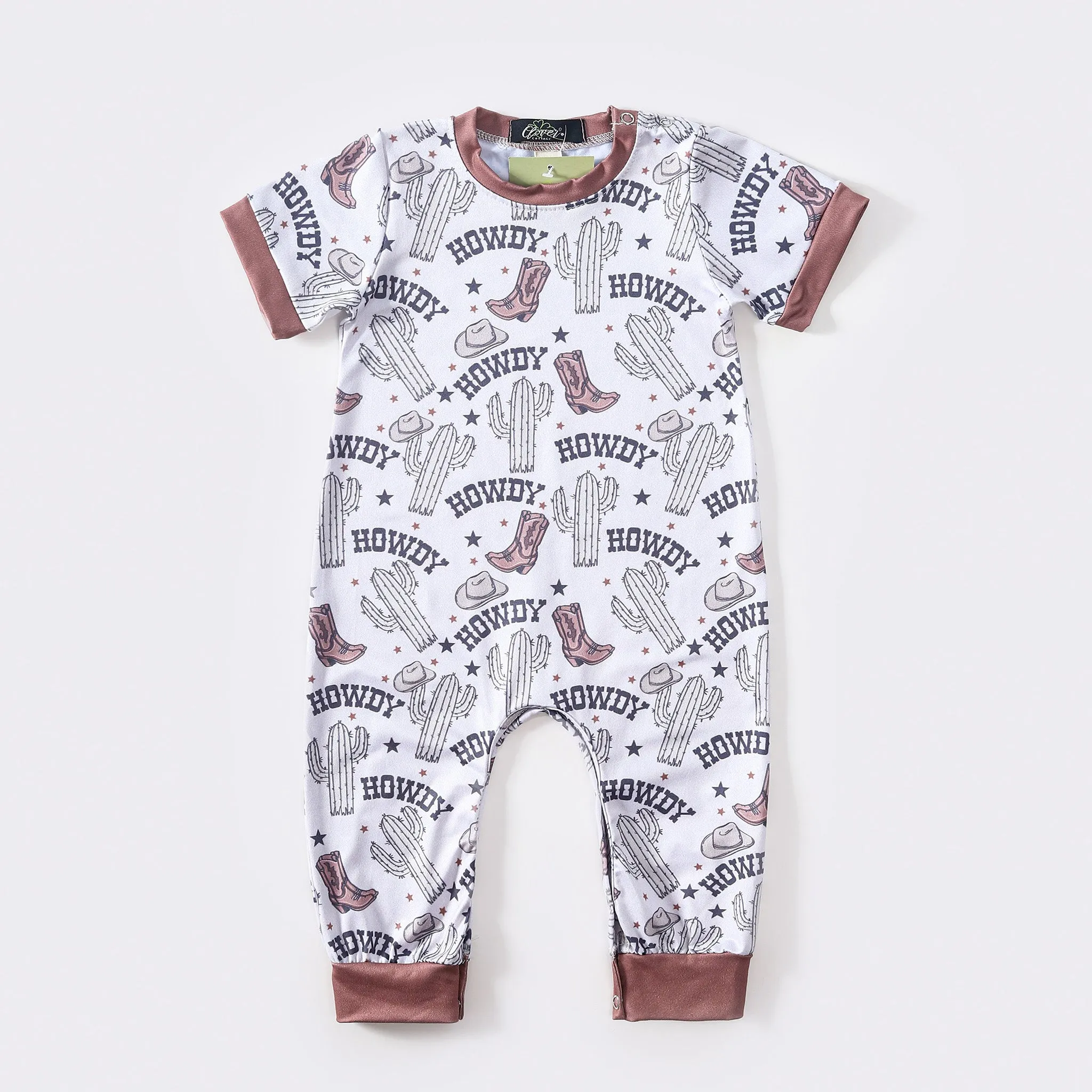 Boy's Howdy Cactus Romper