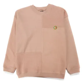 Brain Dead Global Works Split Panel Crewneck / Brown
