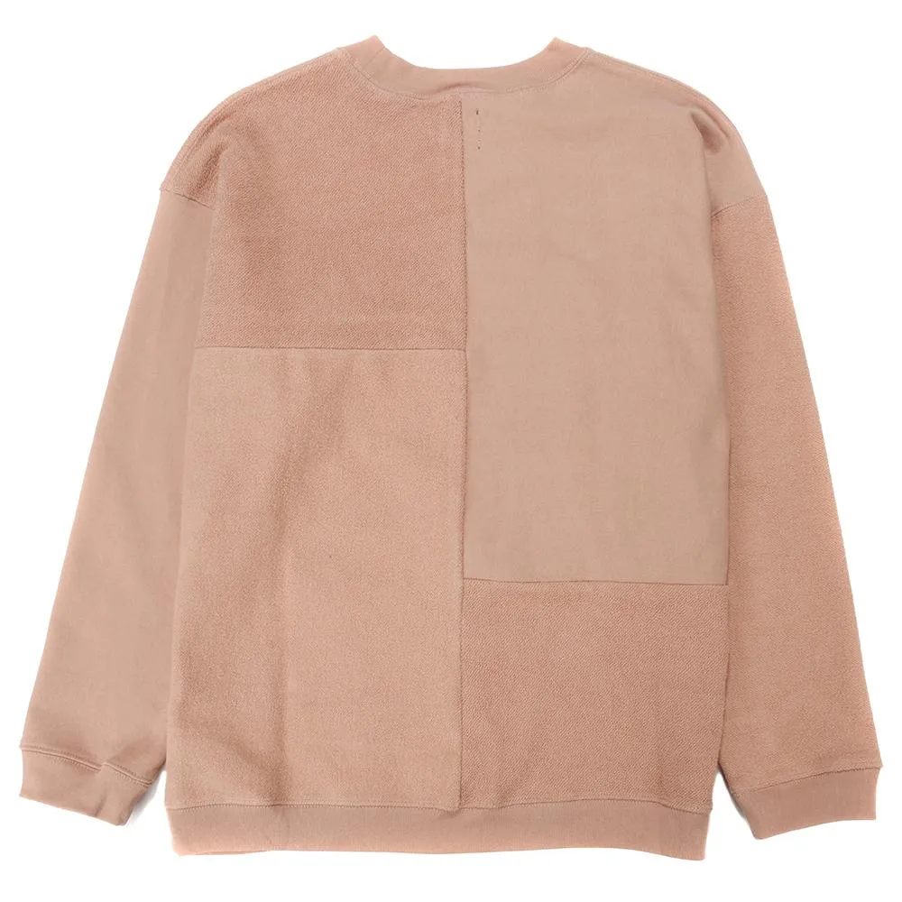 Brain Dead Global Works Split Panel Crewneck / Brown