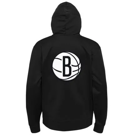 Brooklyn Nets Spotlight Nike Fleece Zip Hoody Kids 'Black'