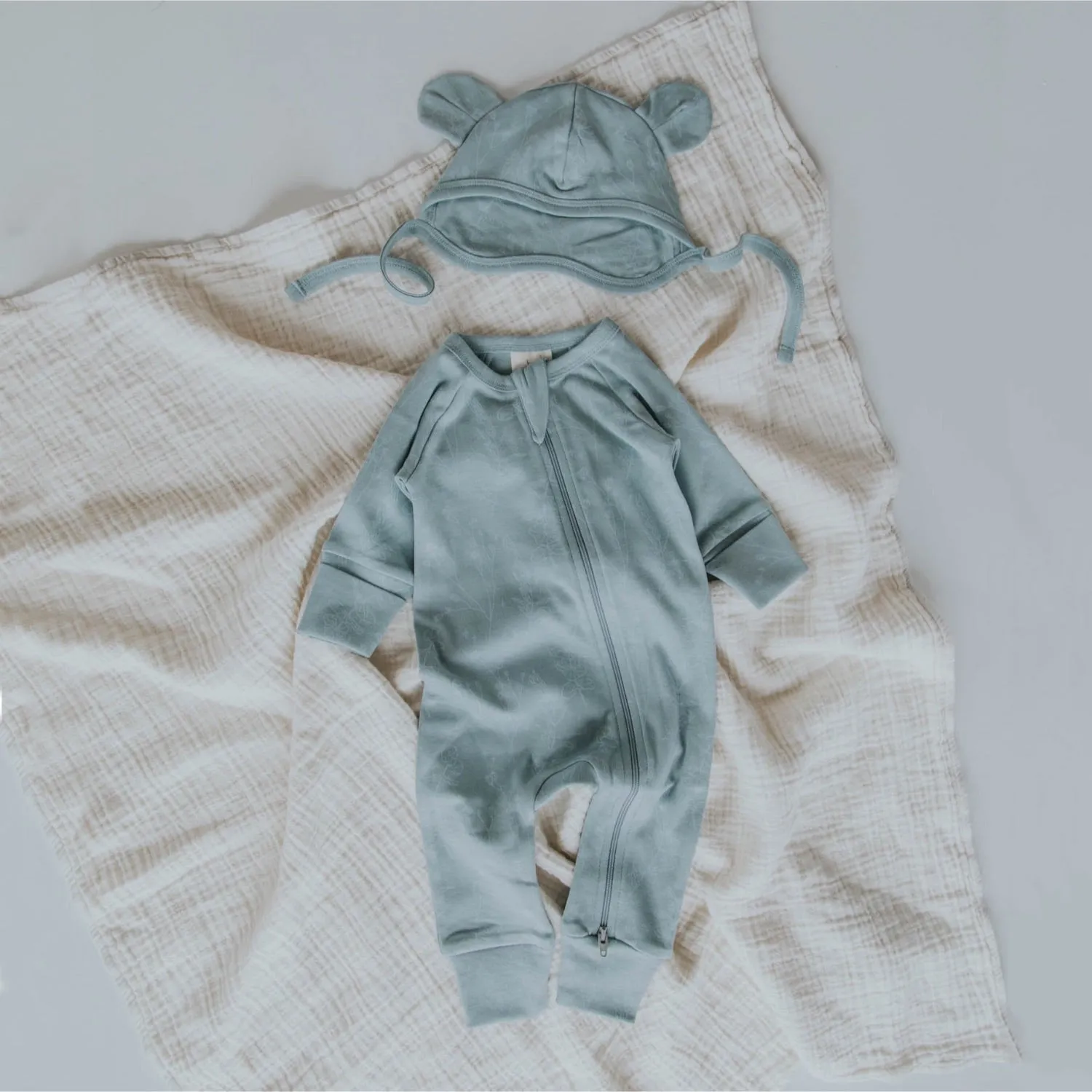 Buck & Baa Organic Zip Romper Laurel