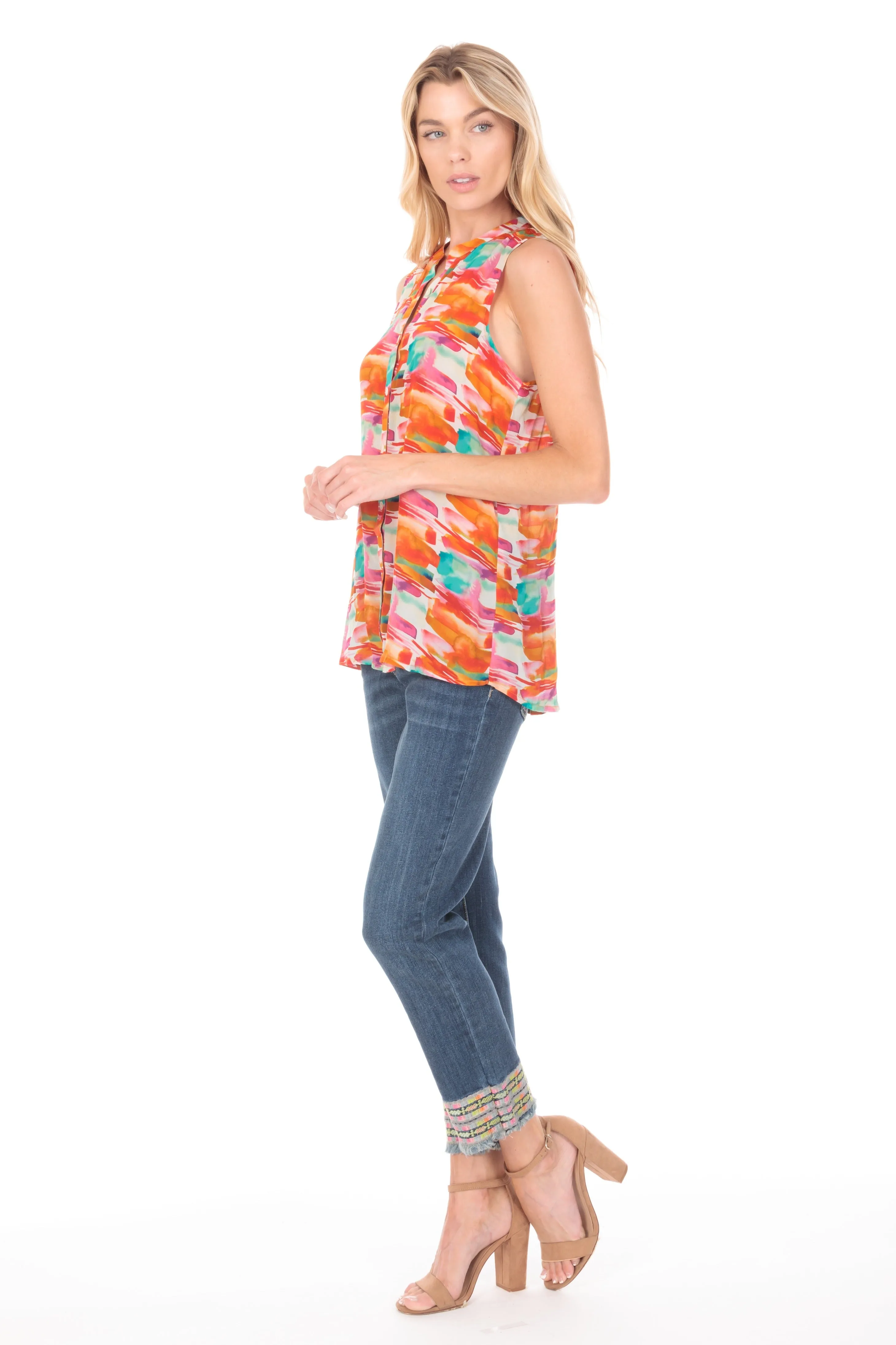 Button-Up Tank Top