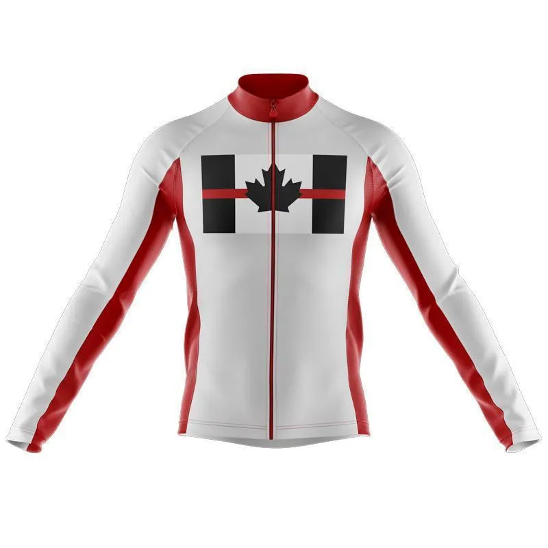 Canada Flag Thin Red Line Thermal Club Jersey