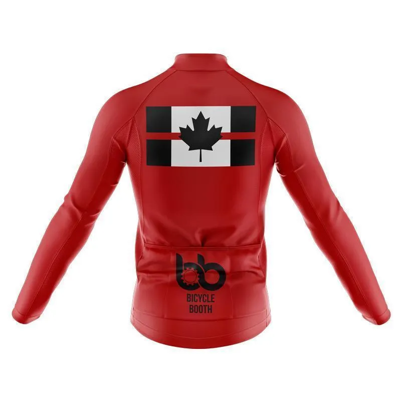 Canada Flag Thin Red Line Thermal Club Jersey
