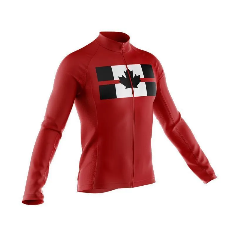 Canada Flag Thin Red Line Thermal Club Jersey