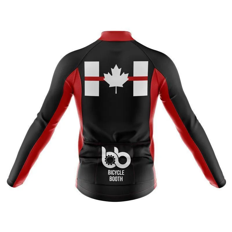 Canada Flag Thin Red Line Thermal Club Jersey