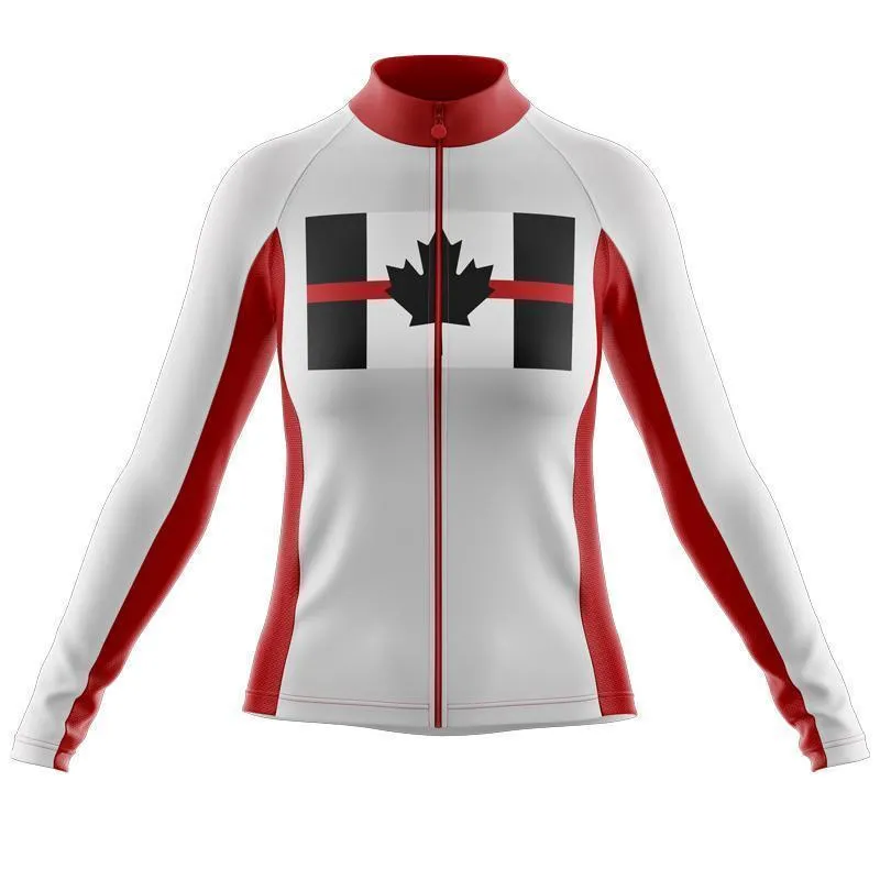 Canada Flag Thin Red Line Thermal Club Jersey