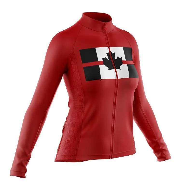Canada Flag Thin Red Line Thermal Club Jersey