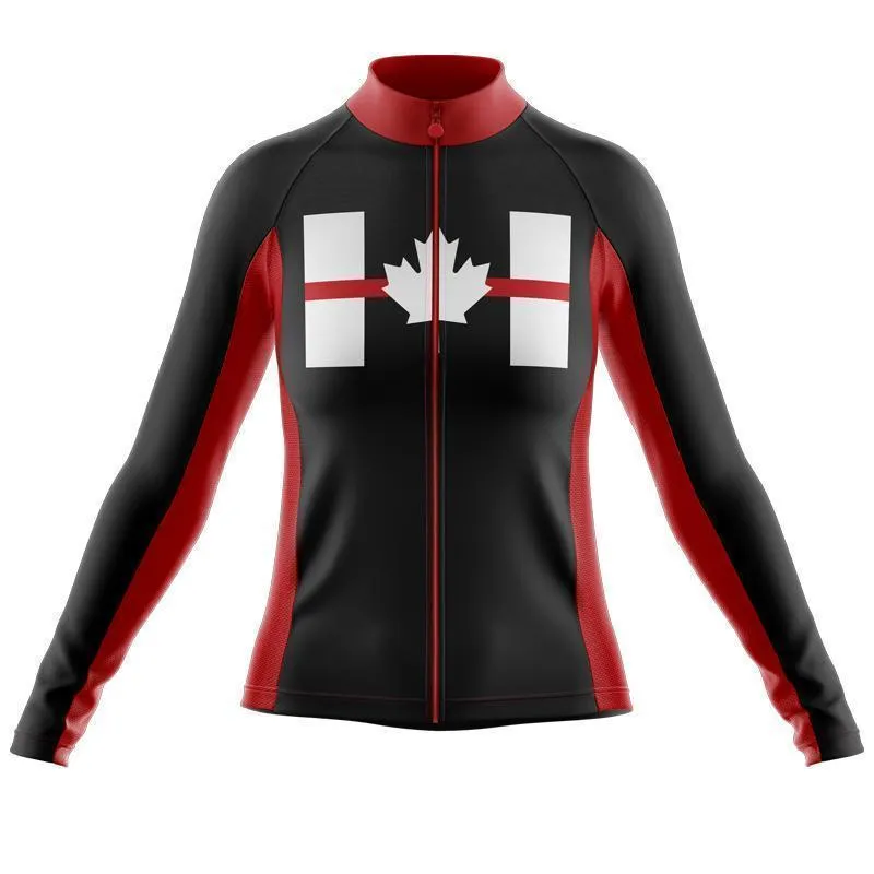 Canada Flag Thin Red Line Thermal Club Jersey
