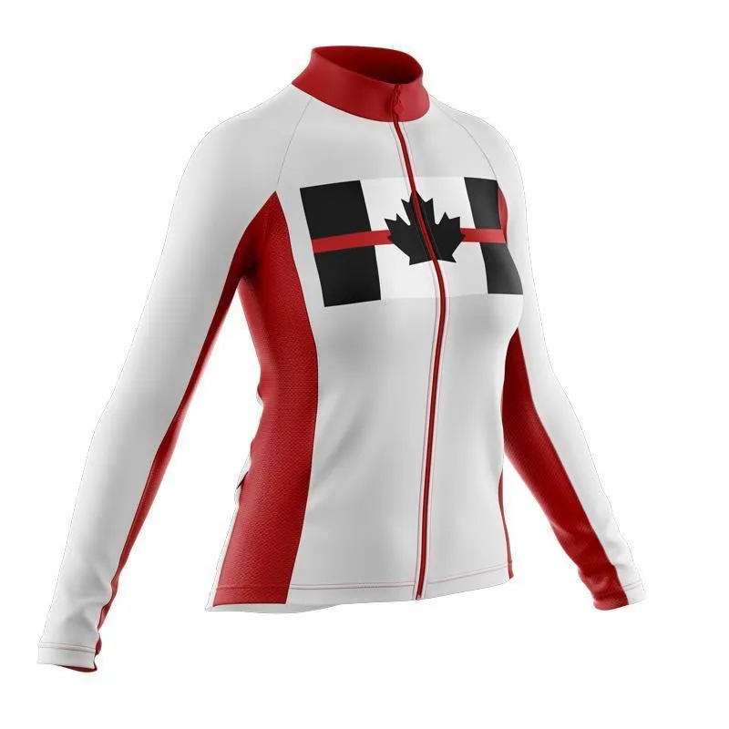 Canada Flag Thin Red Line Thermal Club Jersey