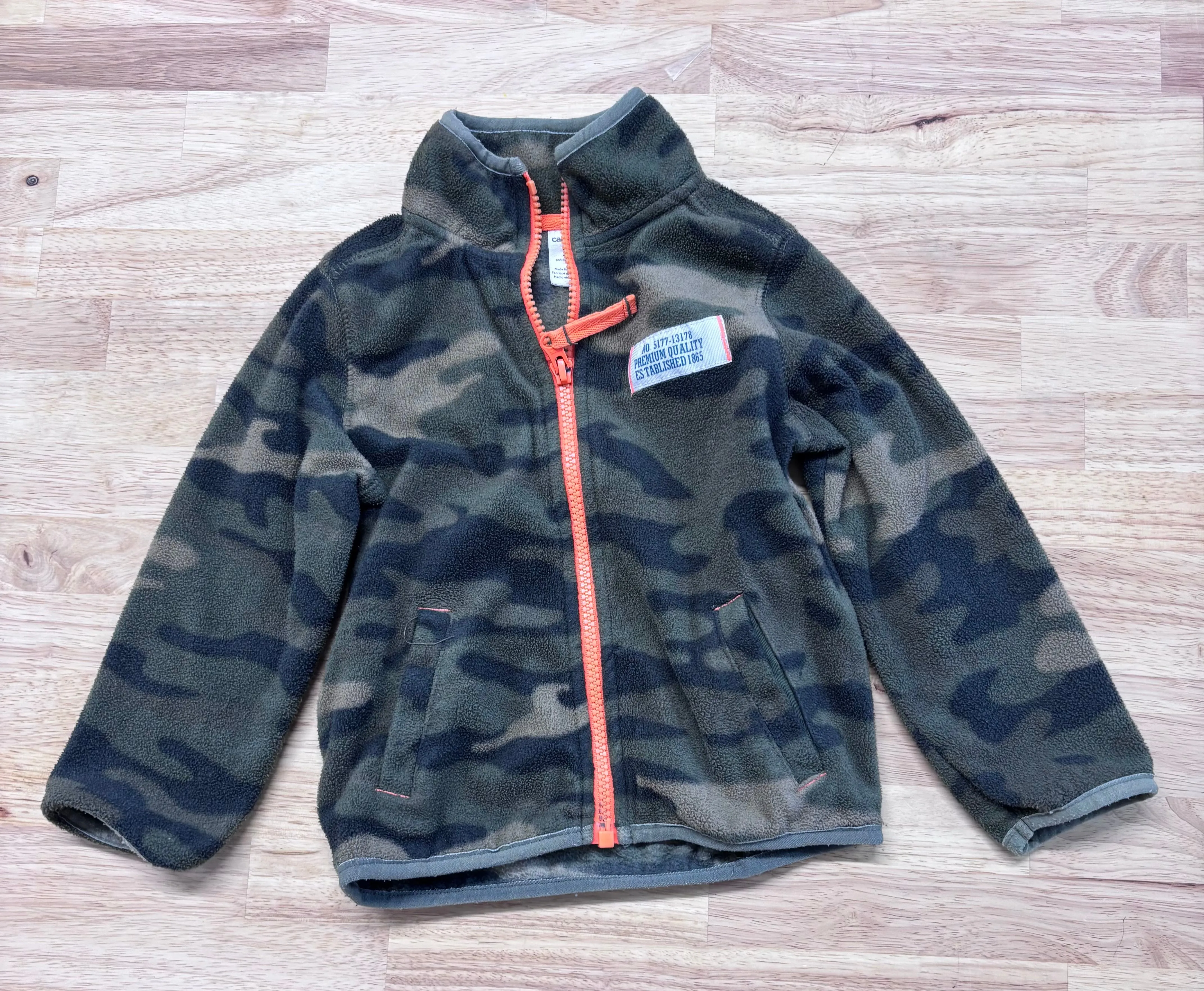Carter's Camo Fleece Zip-Up - 3T