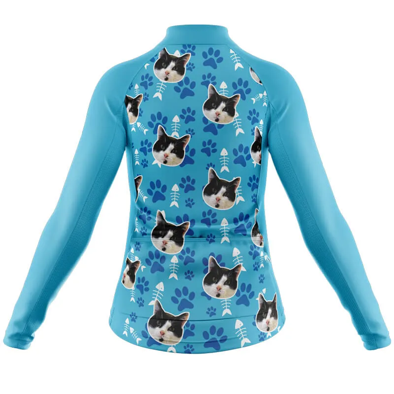 Cat Custom Face Club Jerseys (Blue)