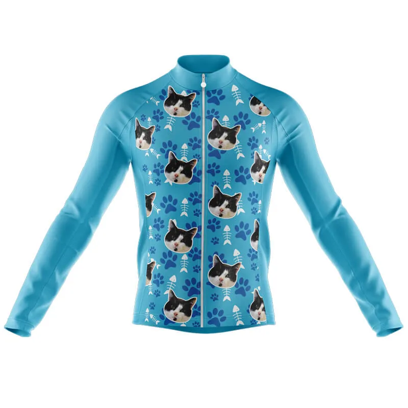 Cat Custom Face Club Jerseys (Blue)