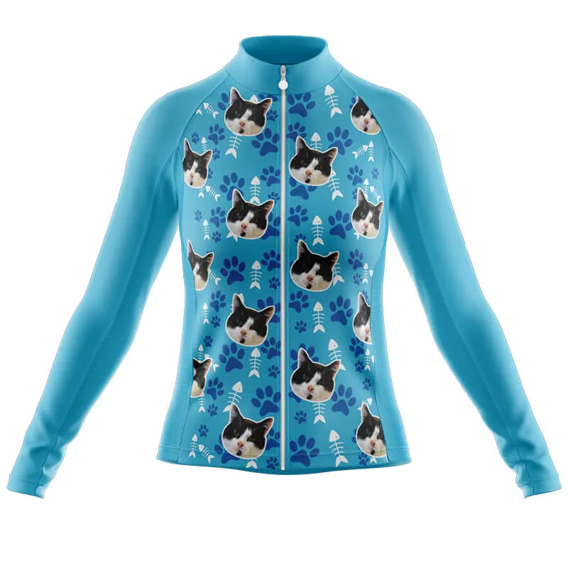 Cat Custom Face Club Jerseys (Blue)