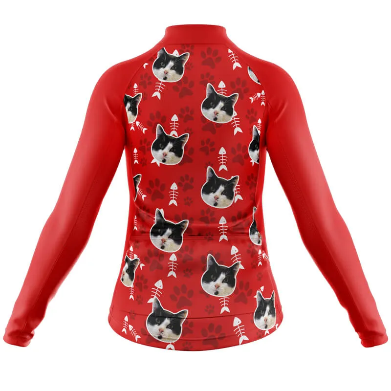 Cat Custom Face Club Jerseys (Red)